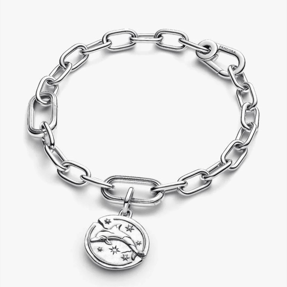 Charm Medallion Delfino "Audaces Fortuna Iuvat"