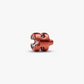 Mini Charm Puzzle effetto metallico arancione