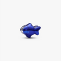 Mini Charm Pesce effetto metallico blu