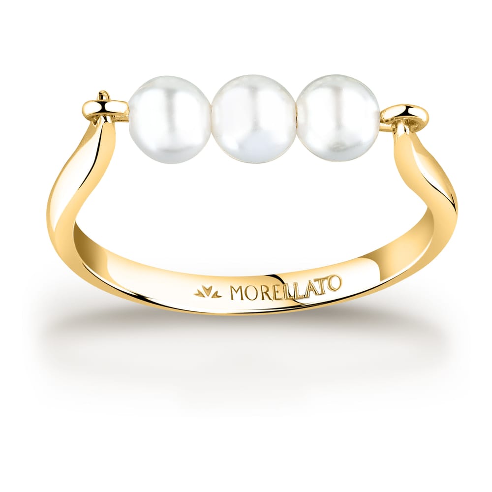 Anello Perla in Argento Dorato – Morellato SAWM11