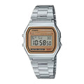 Orologio Casio Iconic Collection Argento e Bronzo A158WEA-9EF