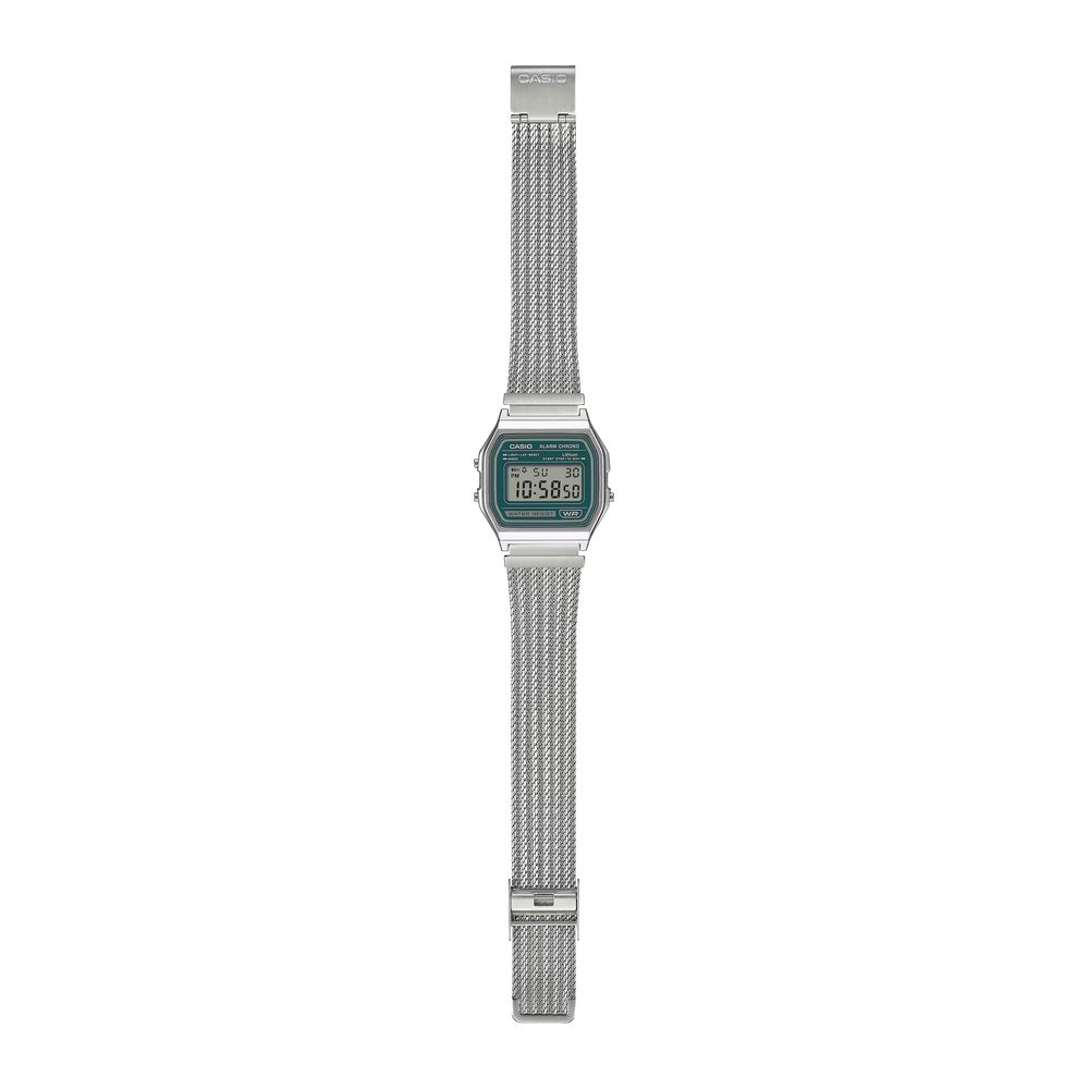 Orologio Casio Iconic Collection Argento e Verde A158WEM-3 - foto 4