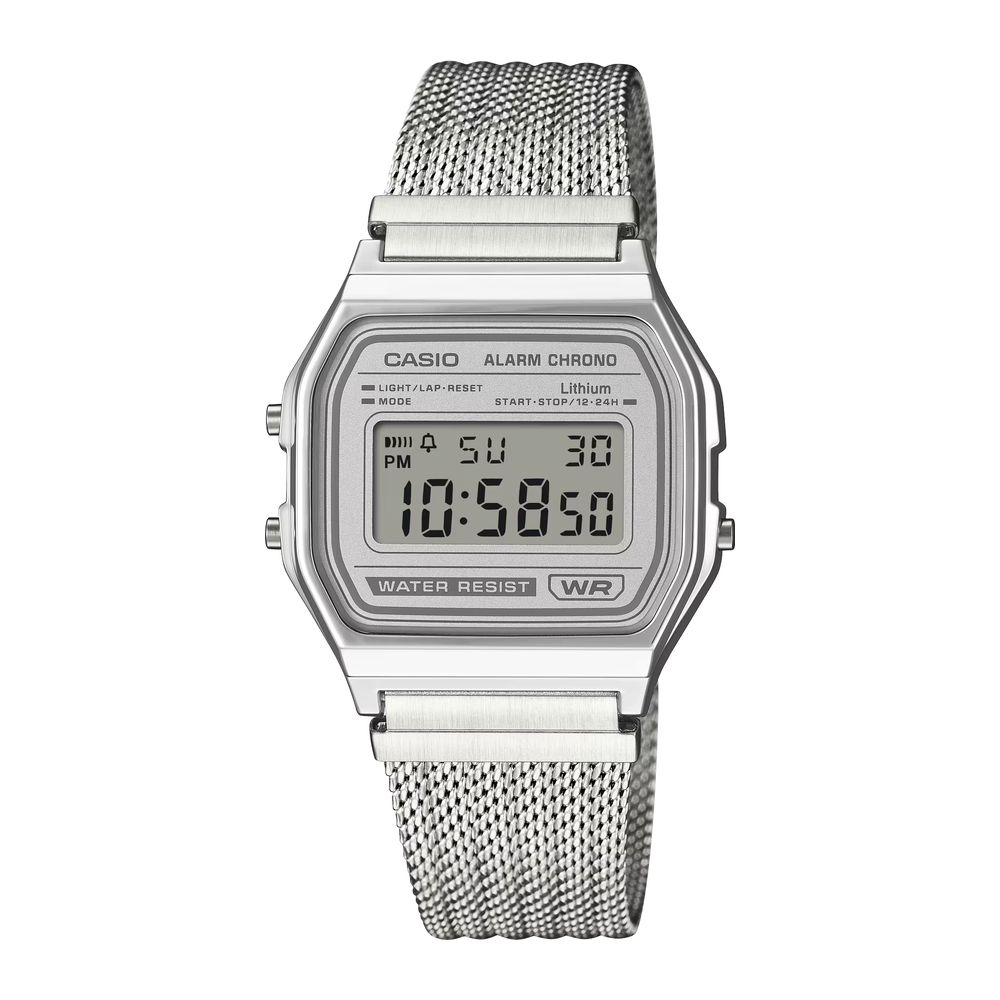 Orologio Casio Iconic Collection Argento A158WEM-7
