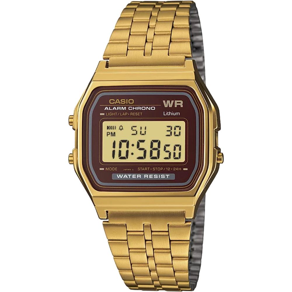 Orologio Casio Iconic Collection Dorato e Marrone A159WGEA-5EF