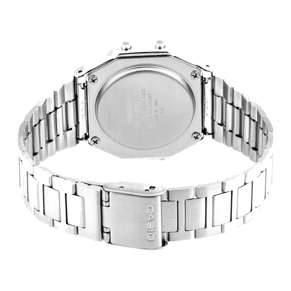 Orologio Casio Iconic Collection Argento e Nero A164WA-1VES - foto 2