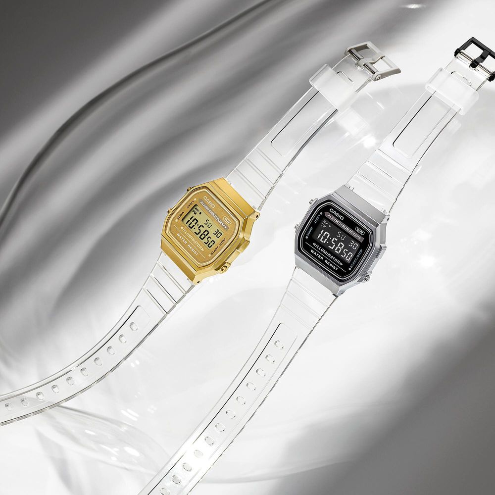 Orologio Casio Iconic Collection Dorato e Trasparente A168XESG-9AEF - foto 4