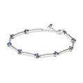 Bracciale Rigido con Pietre Blu
