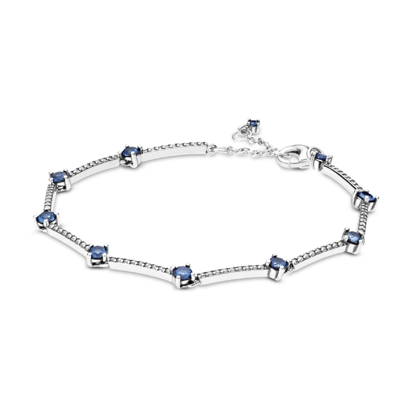 Bracciale Rigido con Pietre Blu