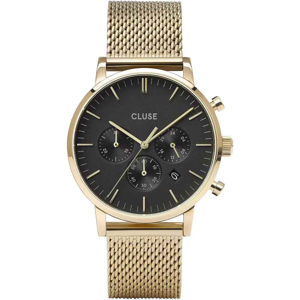 Cluse Aravis Chronograph 40 mm quadrante nero CW0101502010