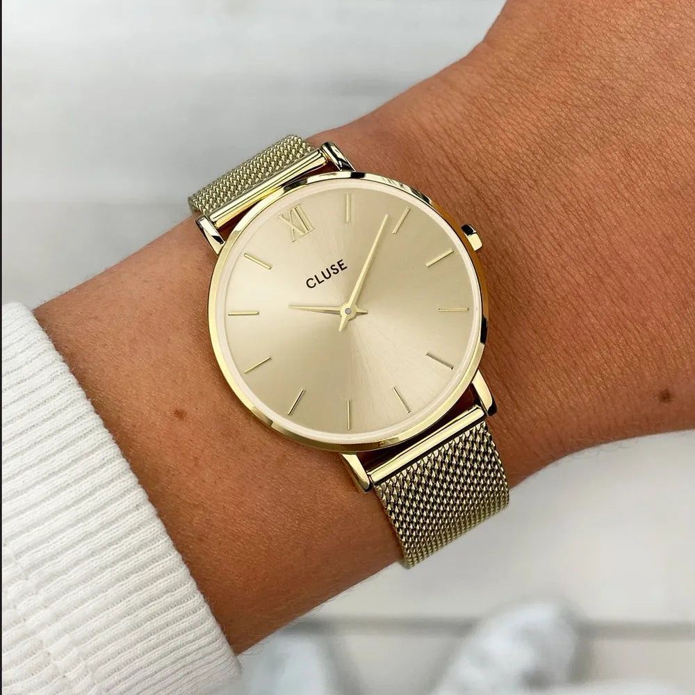 Cluse Minuit 33 mm full gold CW10208
