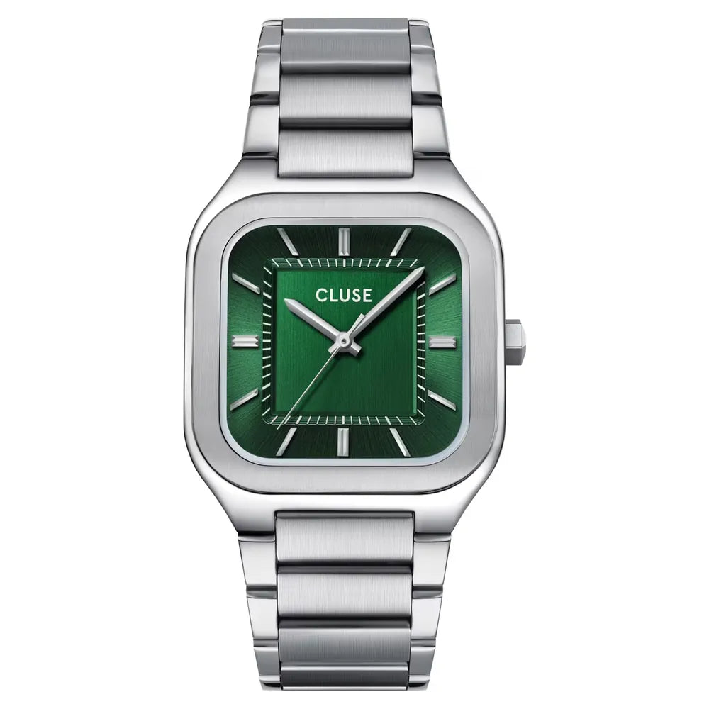 Cluse Quadrus 41,5 x 35 mm quadrante verde CW25702