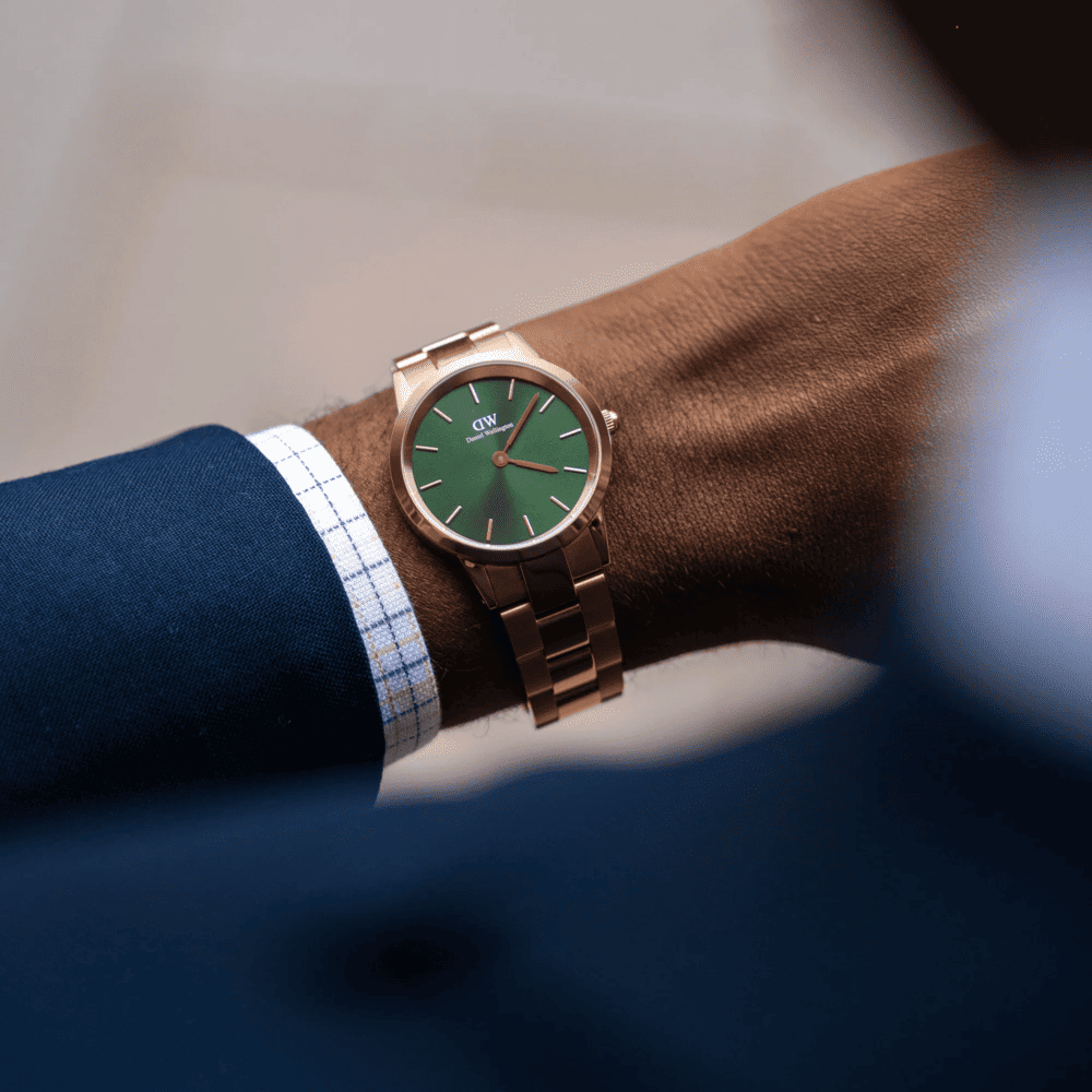 Daniel Wellington | Iconic Link Emerald Green Rose Gold