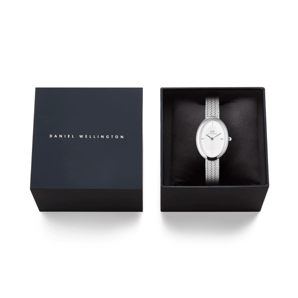 Daniel Wellington | Juliette Braided Mesh White Sunray Silver