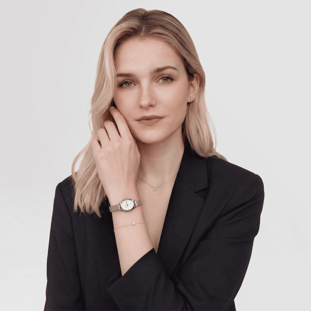 Daniel Wellington |  Ophelia Mini Mesh White Silver