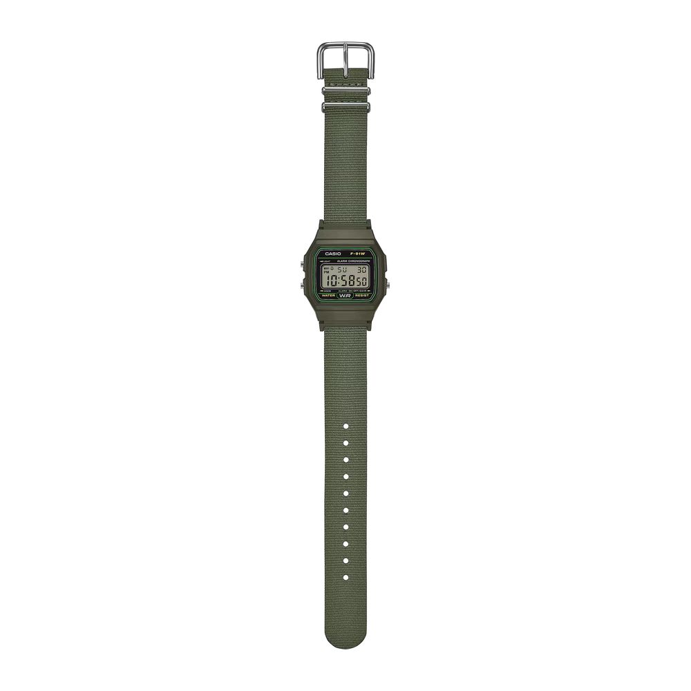 Orologio Casio Timeless Collection Verde F-91WF-3AEF - foto 2