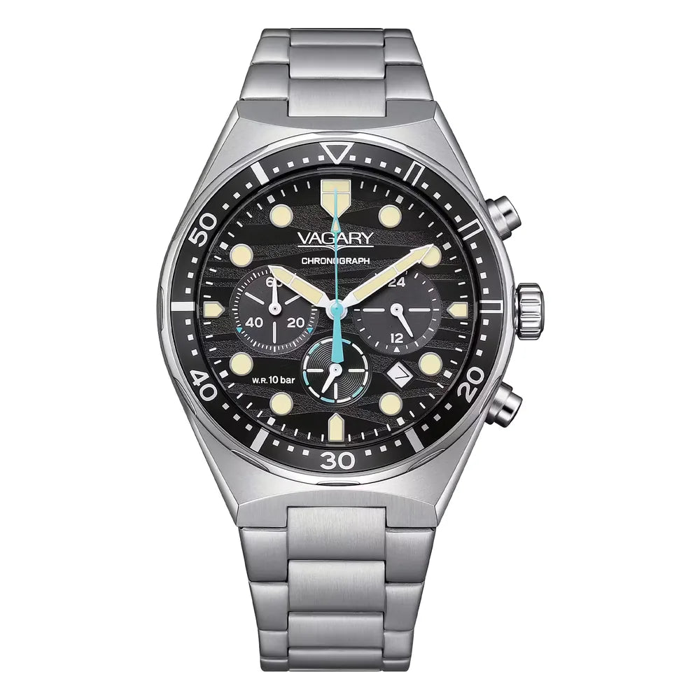 Vagary Aqua39 Crono 40 mm quadrante nero IV2-214-51