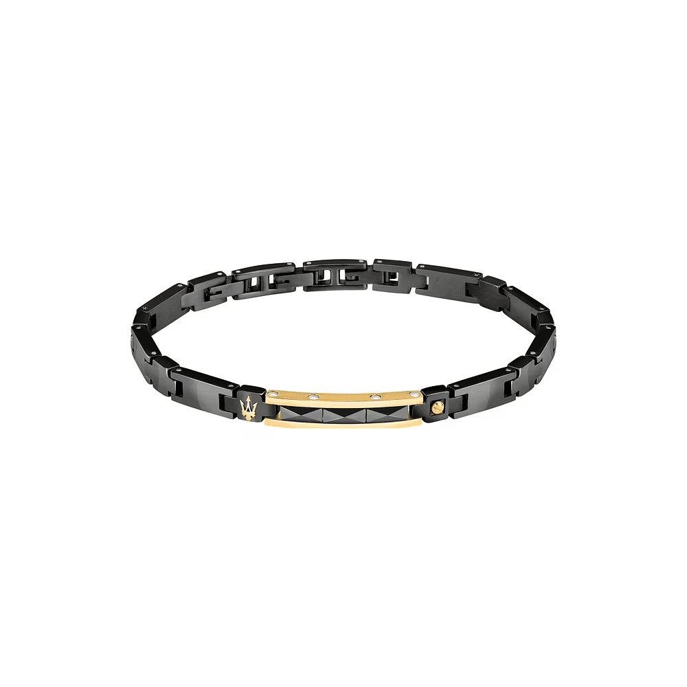 Maserati Bracciale Ceramic Uomo Nero JM224ATZ36