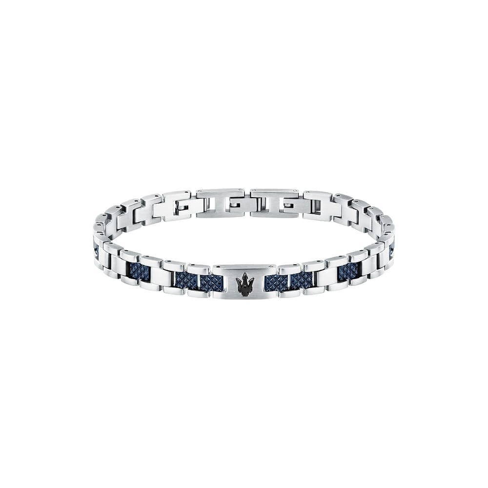 Maserati Bracciale Iconic Uomo Blu JM225AVD87