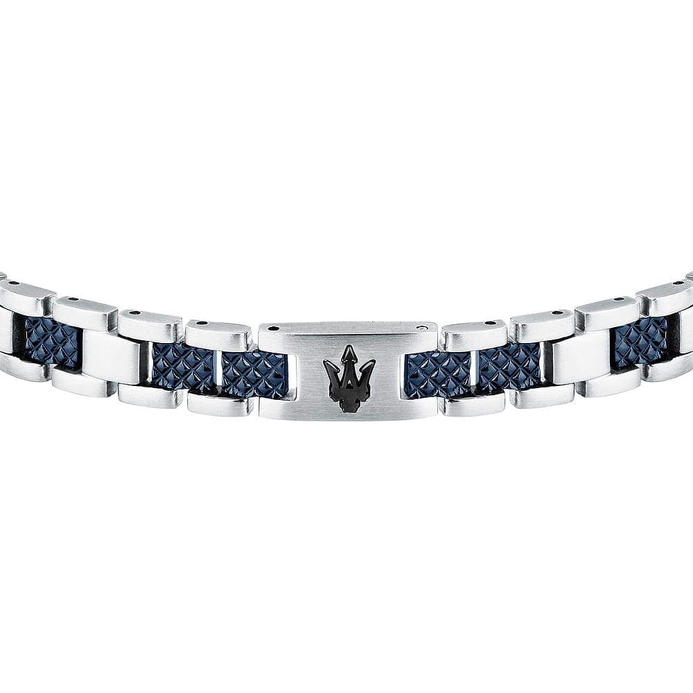 Maserati Bracciale Iconic Uomo Blu JM225AVD87