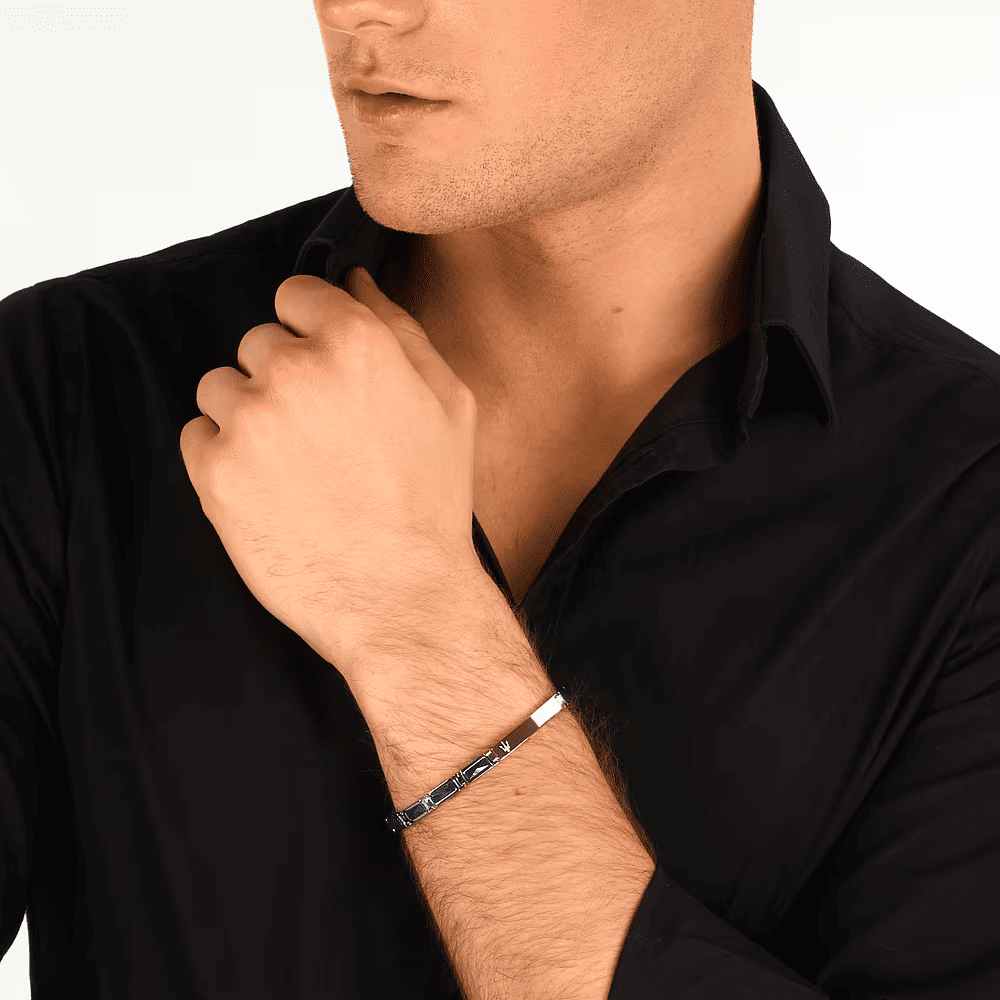 Maserati Bracciale Ceramic Uomo Blu JM226ATZ80