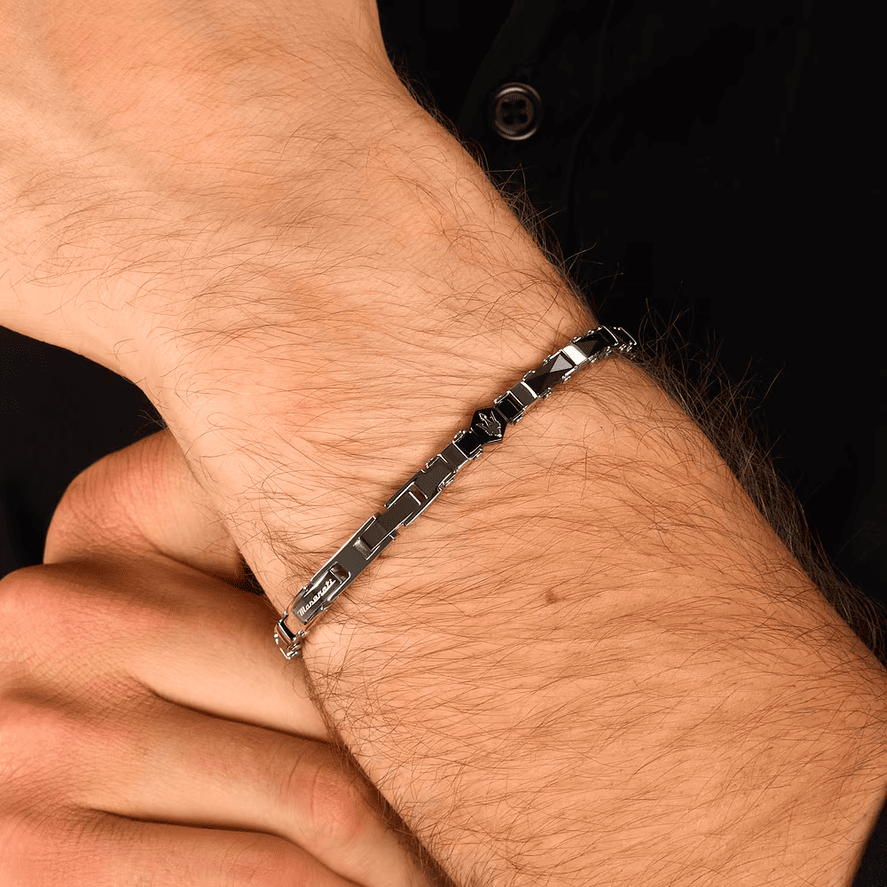 Maserati Bracciale Ceramic Uomo Nero JM226ATZ83