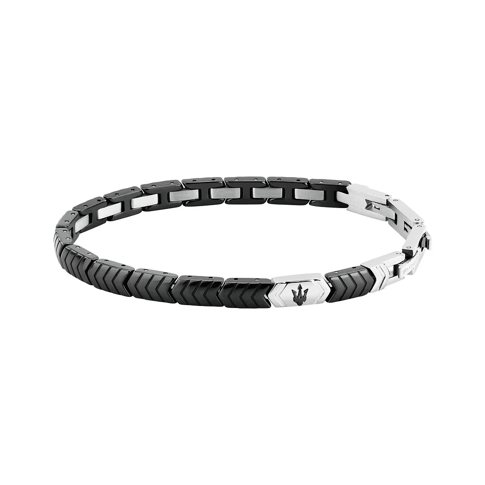 Maserati Bracciale Ceramic Uomo Nero JM226ATZ86