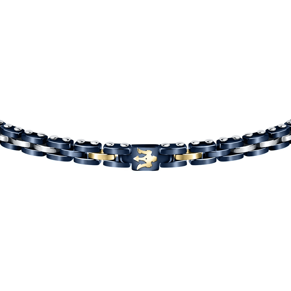Maserati Bracciale Ceramic Uomo Blu JM420ATI01