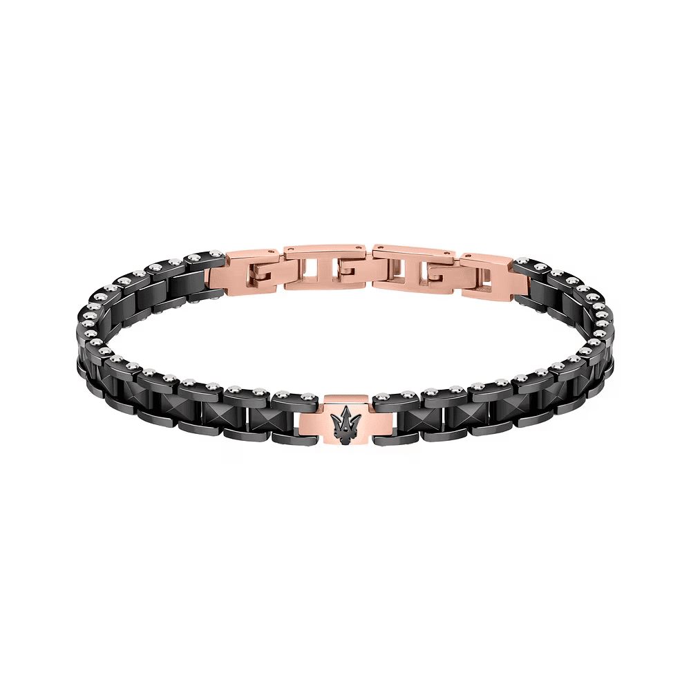 Maserati Bracciale Ceramic Uomo Nero JM422ATZ13
