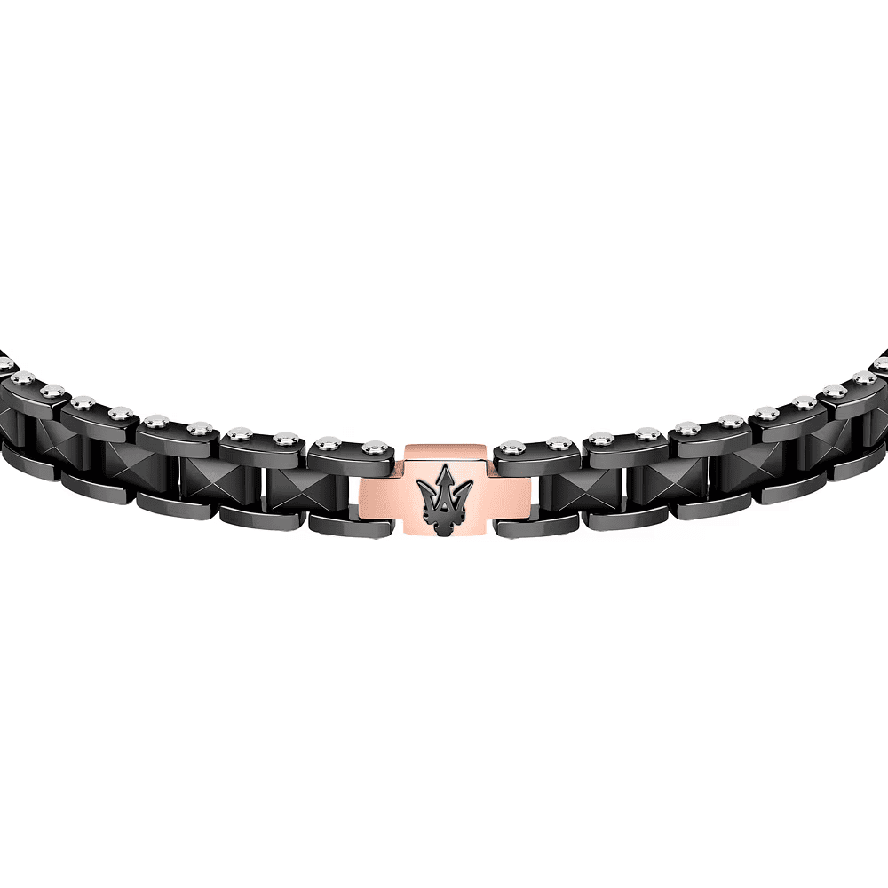 Maserati Bracciale Ceramic Uomo Nero JM422ATZ13