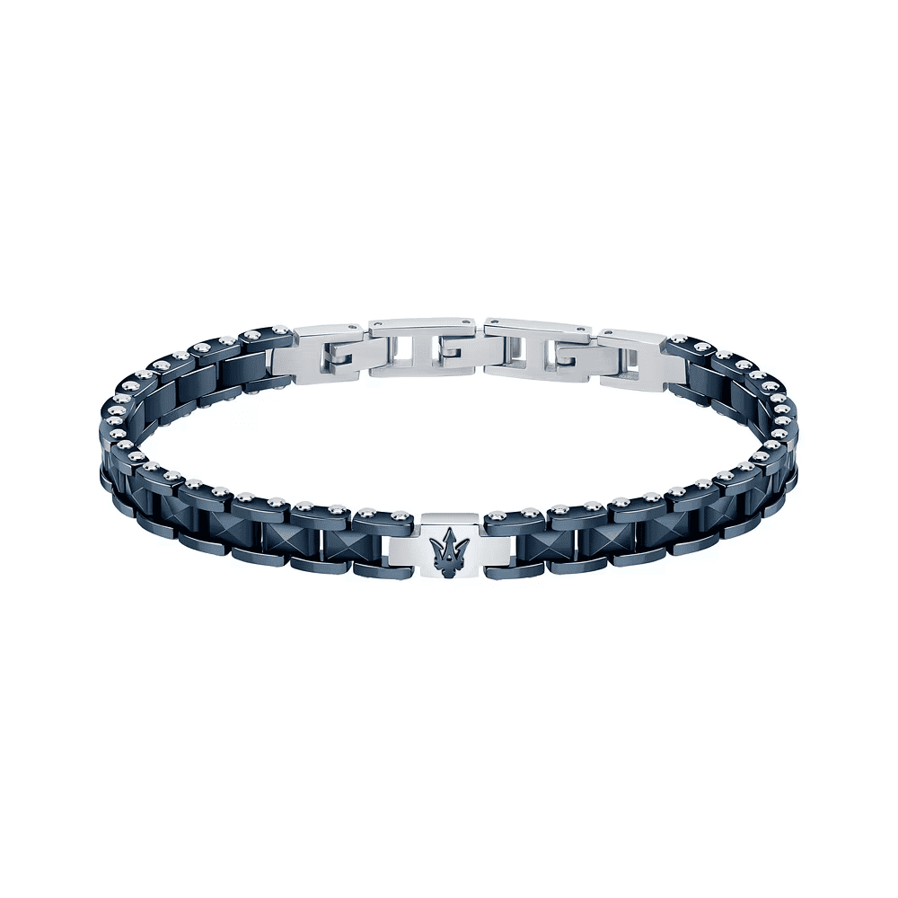 Maserati Bracciale Ceramic Uomo Blu JM422ATZ14