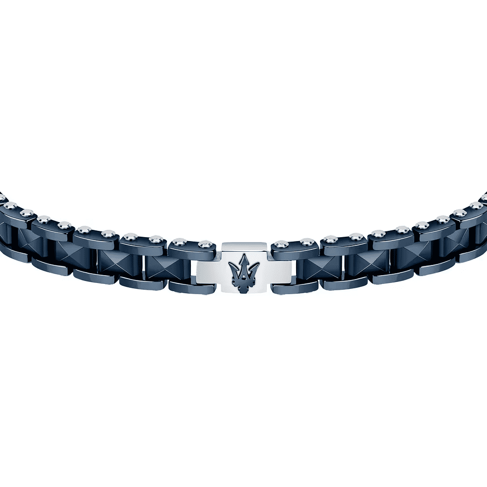 Maserati Bracciale Ceramic Uomo Blu JM422ATZ14