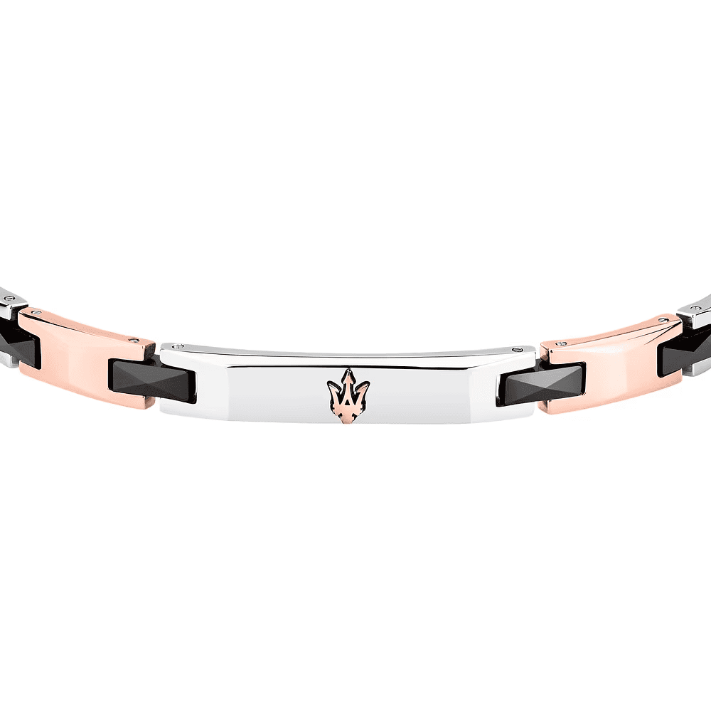 Maserati Bracciale Ceramic Uomo Nero JM424ATZ50