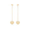Orecchini Pendenti Cuore Oro 9kt – Ambrosia KAOZ002
