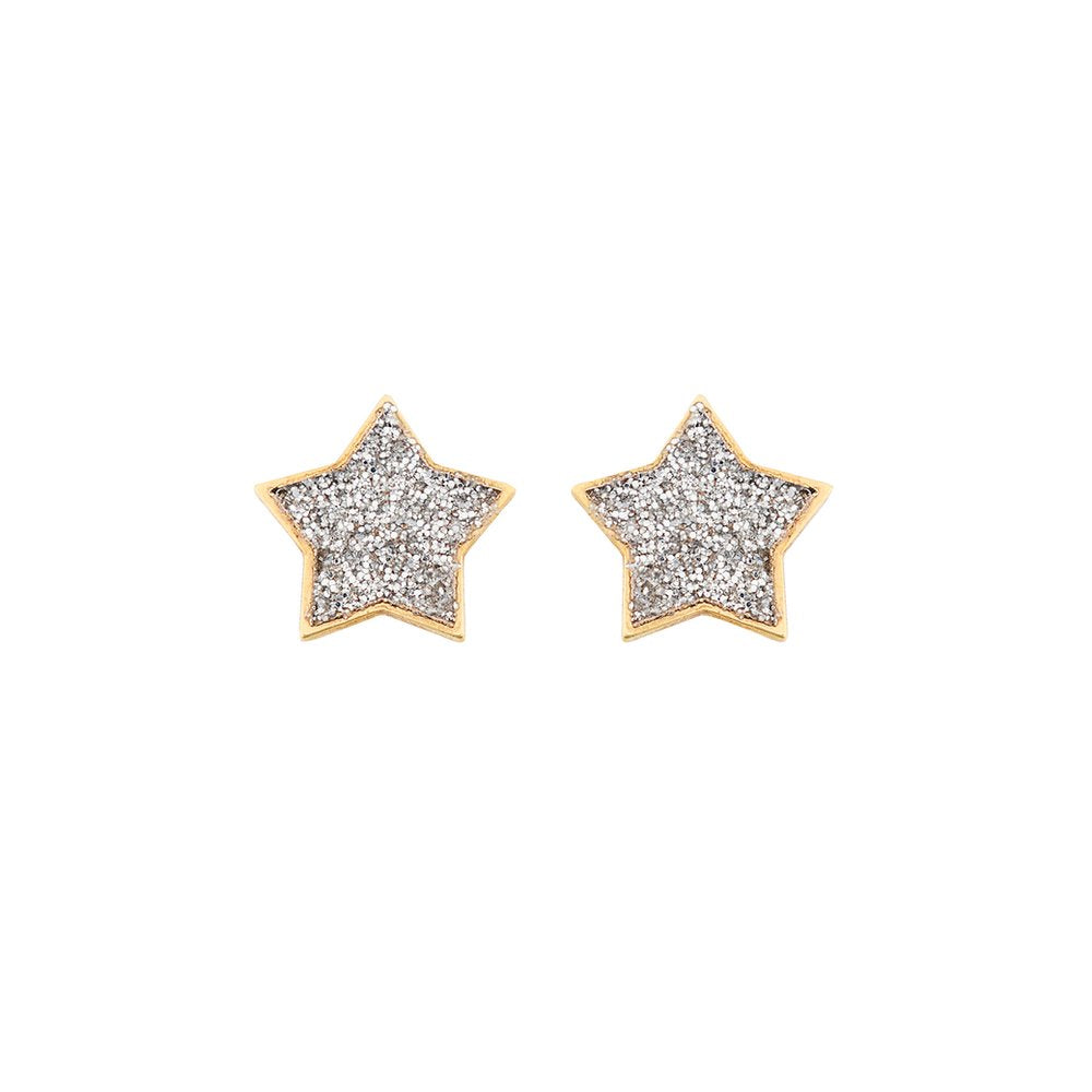 Orecchini a Lobo Stella Glitter Oro 9kt – Ambrosia KAOZ013