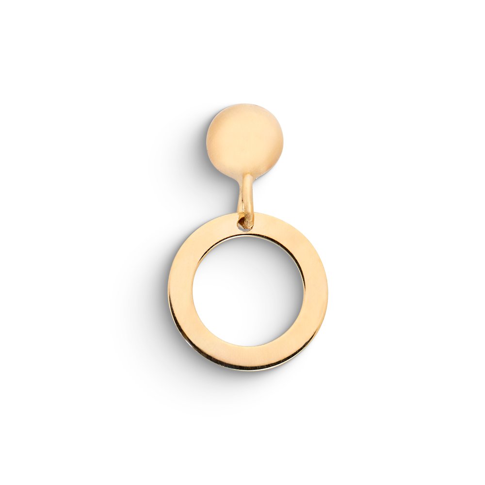 Mono Orecchino Pendente Anello Oro 9kt – Ambrosia KAOZ029