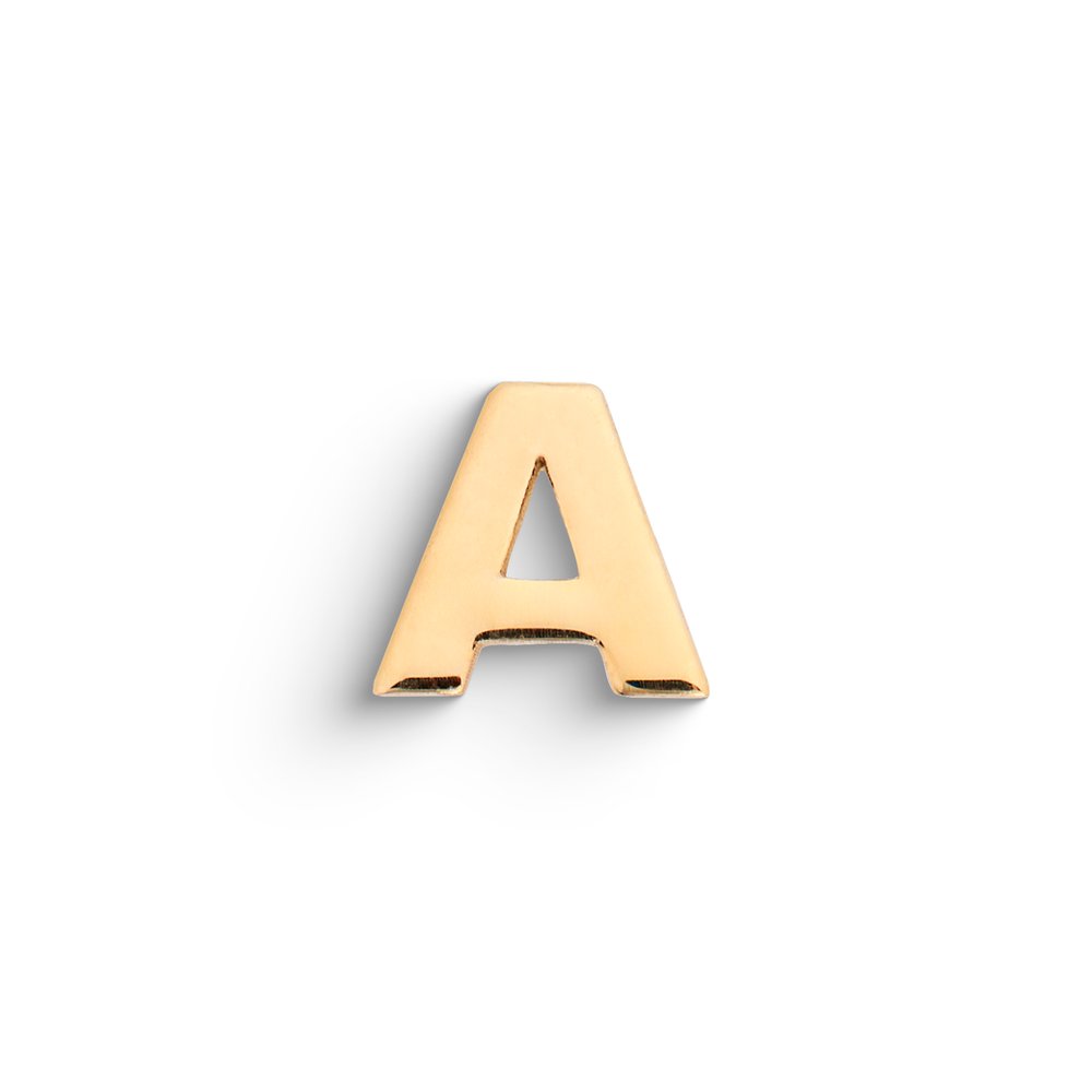 Mono Orecchino Lettera A Oro 9kt – Ambrosia KAOZ053