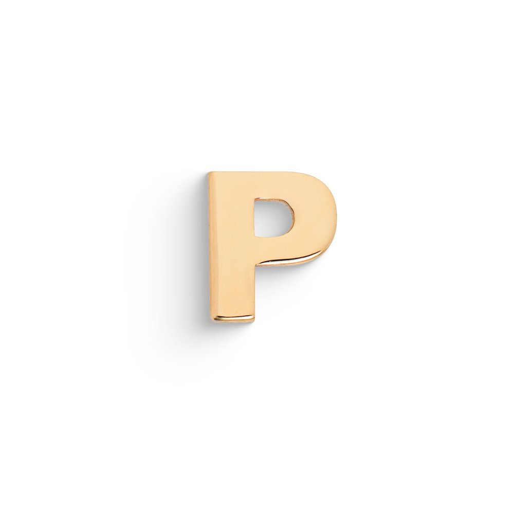 Mono Orecchino Lettera P Oro 9kt – Ambrosia KAOZ068