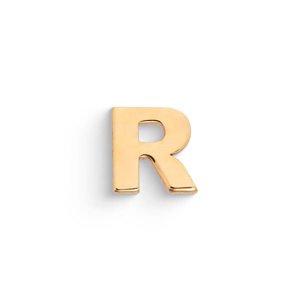 Mono Orecchino Lettera R Oro 9kt – Ambrosia KAOZ070