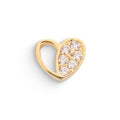Mono Orecchino Cuore Zirconi Oro 9kt – Ambrosia KAOZ080