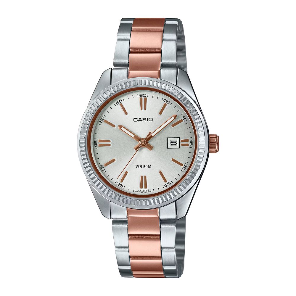 Orologio Casio LTP-1302 Series Bicolore Oro Rosa LTP-1302PRG-7AV
