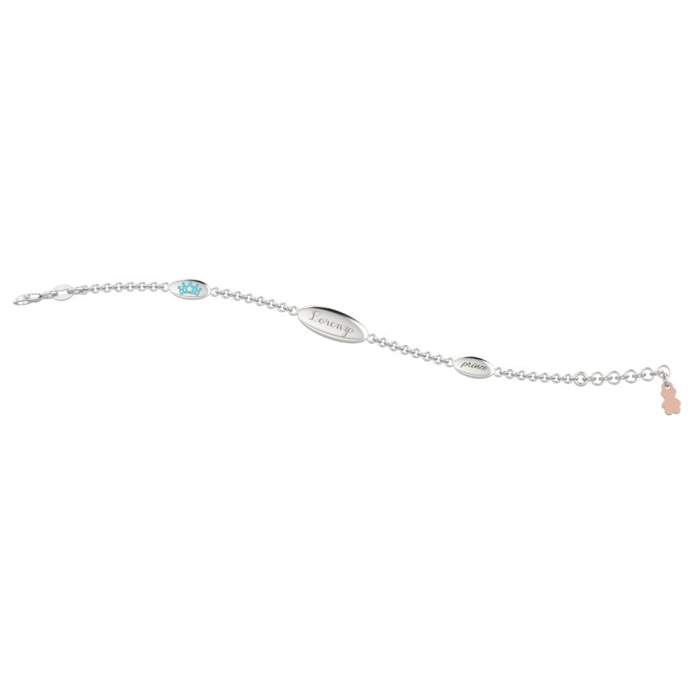 NANAN | Bracciale catena Targhetta Prince | NAN0067
