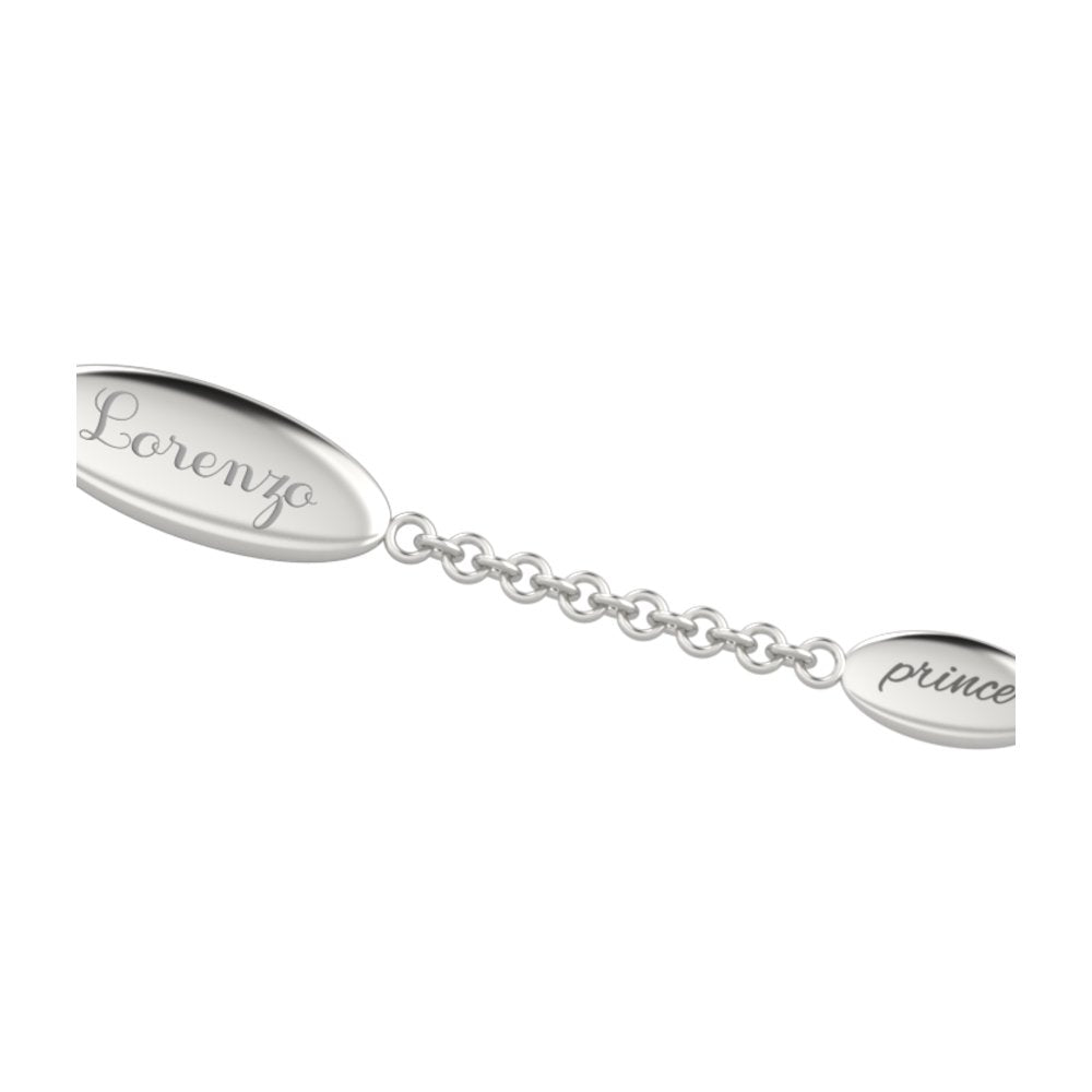 NANAN | Bracciale catena Targhetta Prince | NAN0067