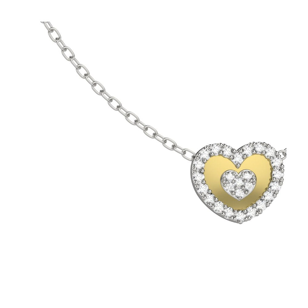 NANAN | Collana Cuore nel Cuore Silver | NAN0638
