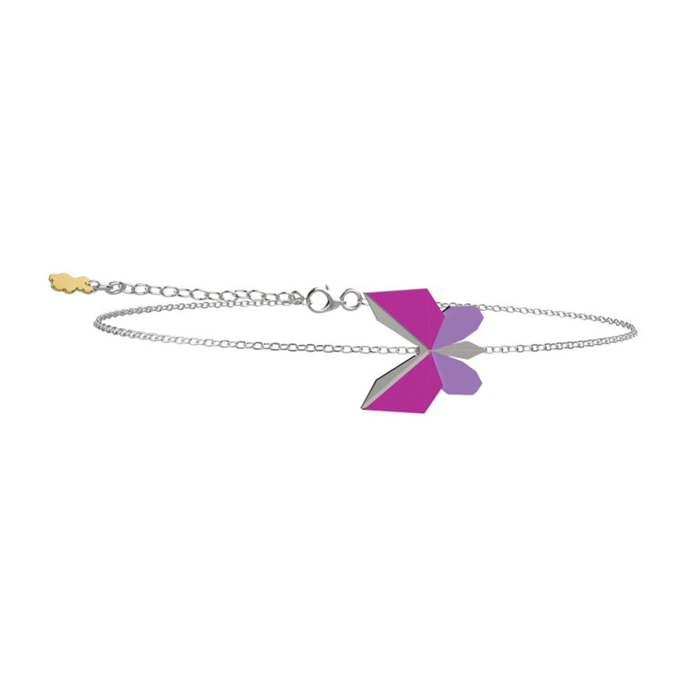 NANAN | Bracciale Origami Farfalla Fucsia e Viola | NAN0709
