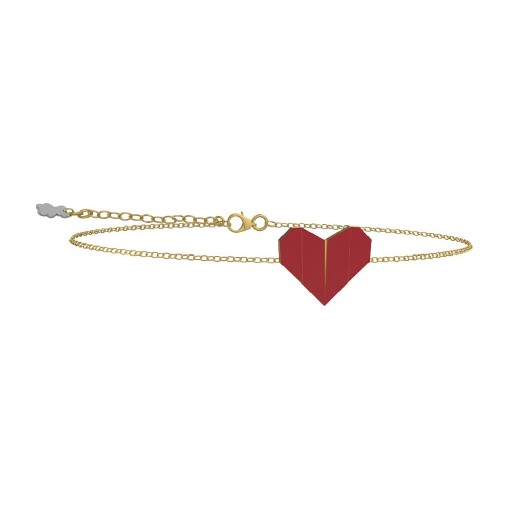 NANAN | Bracciale Origami Cuore Rosso | NAN0710