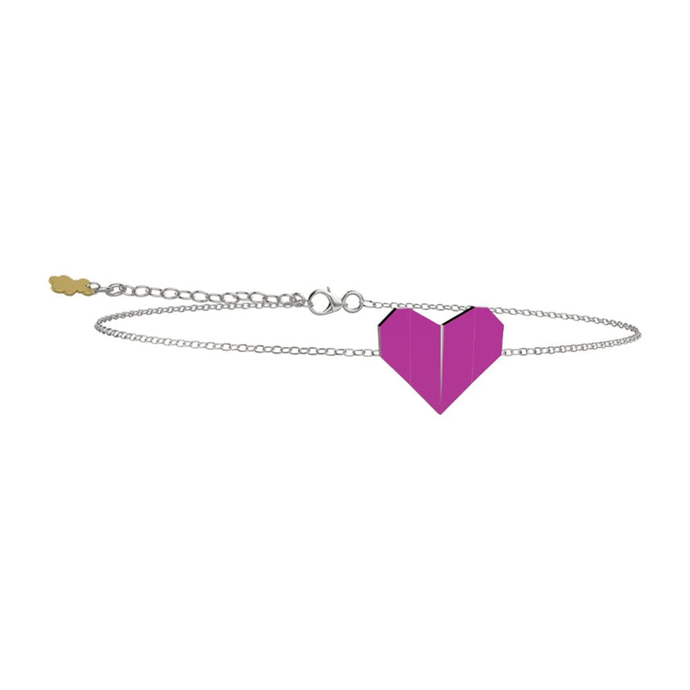 NANAN | Bracciale Origami Cuore Fucsia | NAN0713