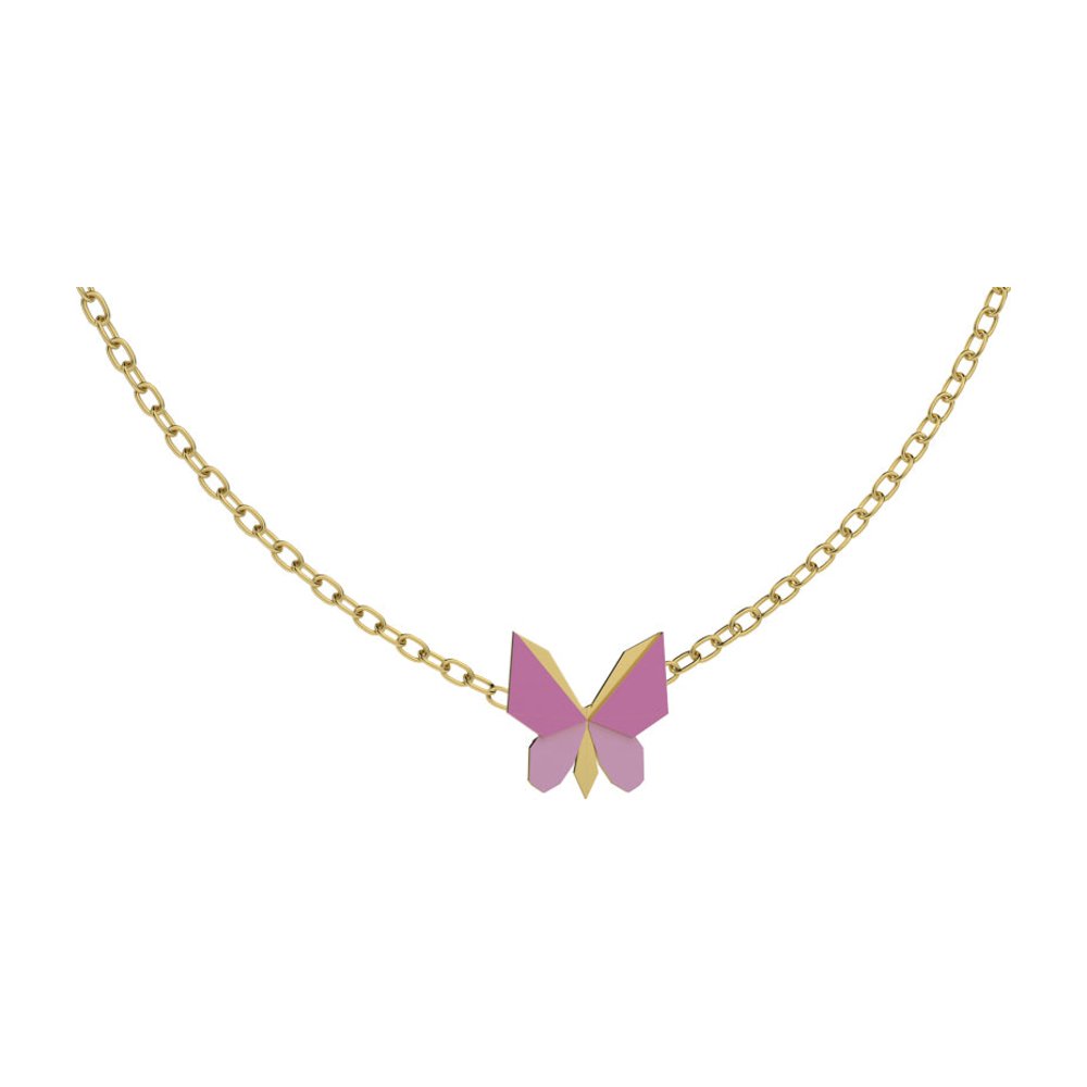 NANAN | Collana Origami Farfalla Rosa | NAN0728