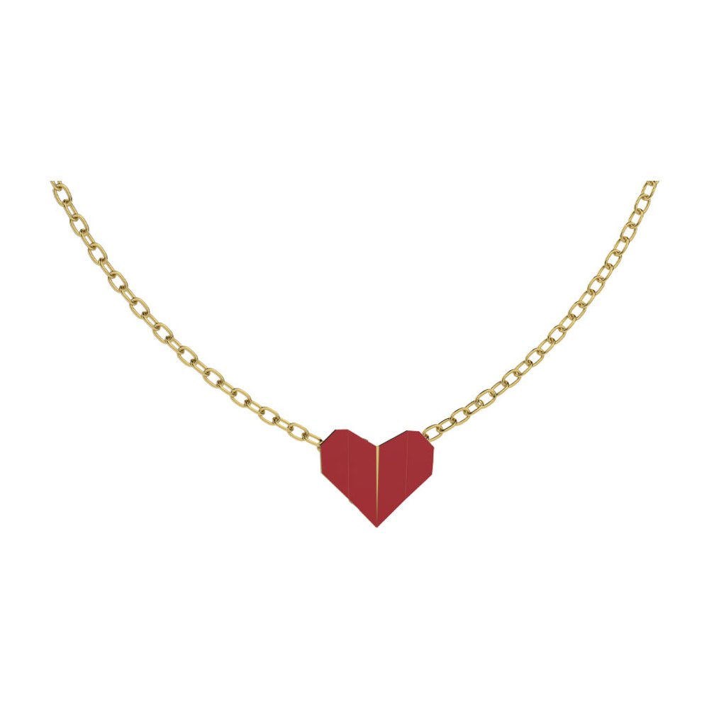 NANAN | Collana Origami Cuore Rosso | NAN0730