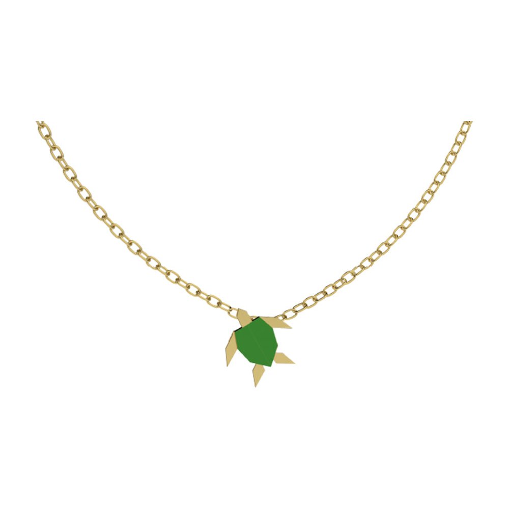 NANAN | Collana Origami Tartaruga Verde | NAN0740
