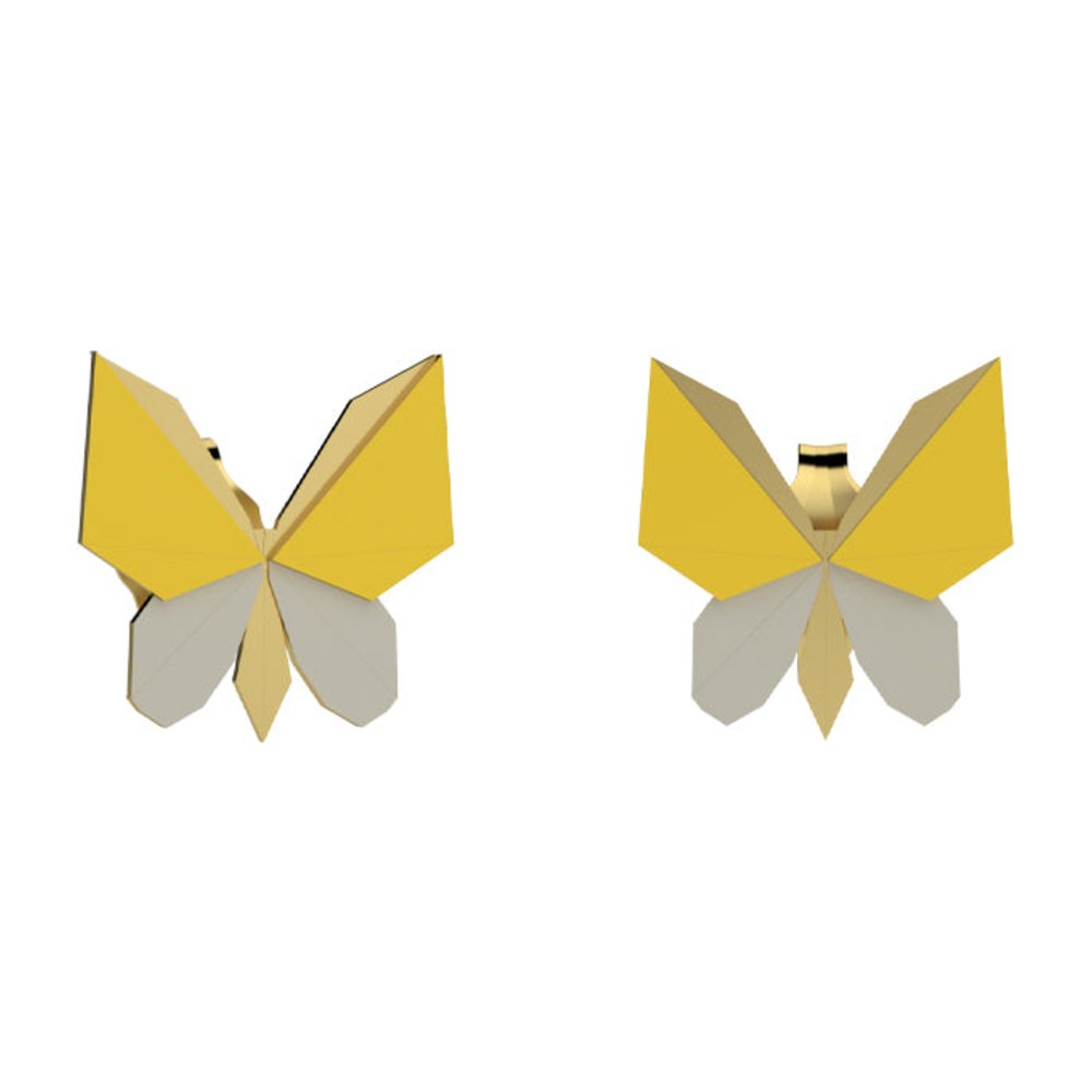 NANAN | Orecchini Origami Farfalla Giallo | NAN0742